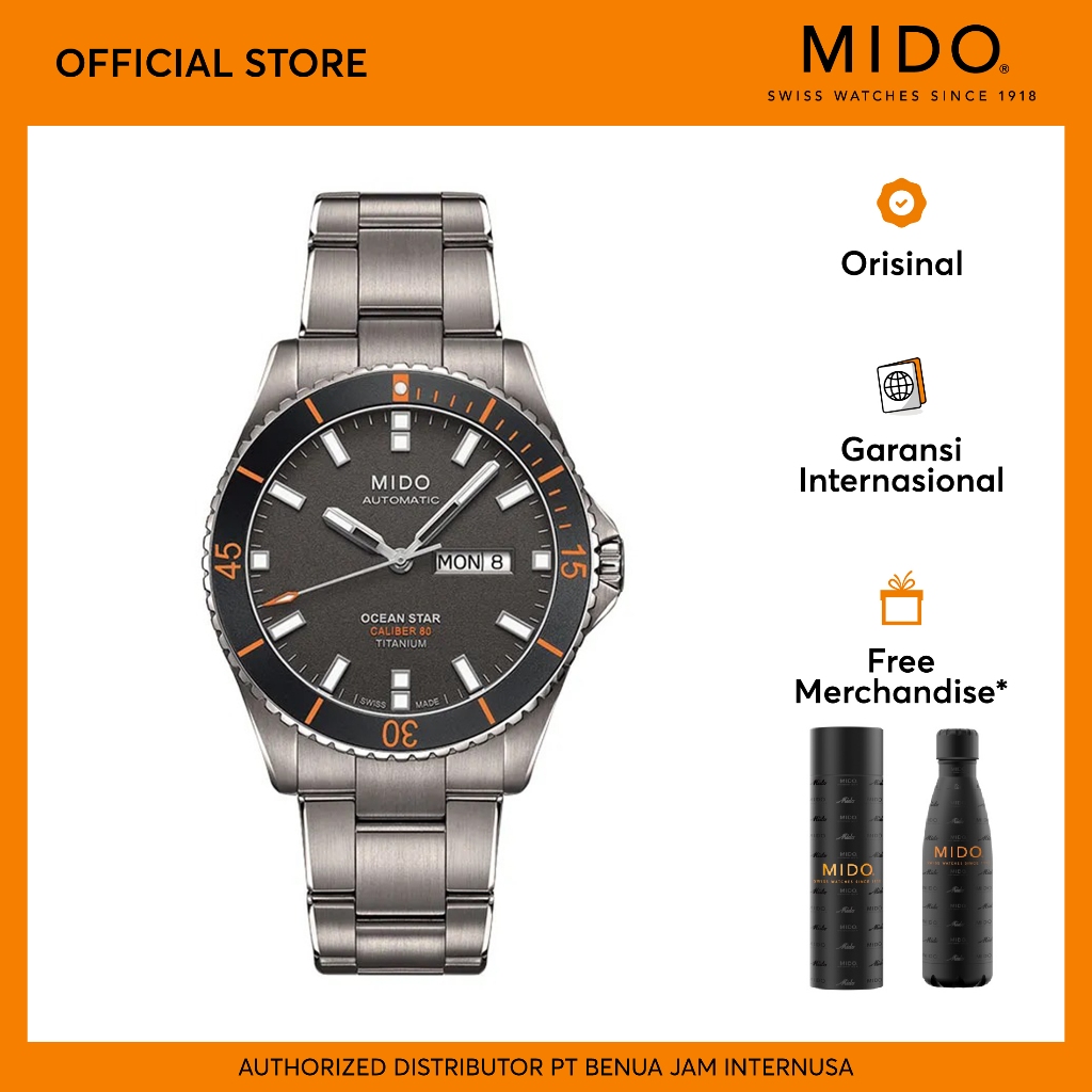 Mido M026.430.44.061.00 Ocean Star Caliber 80 Automatic Titanium