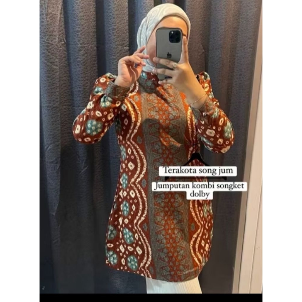 tunik jumputan dolby