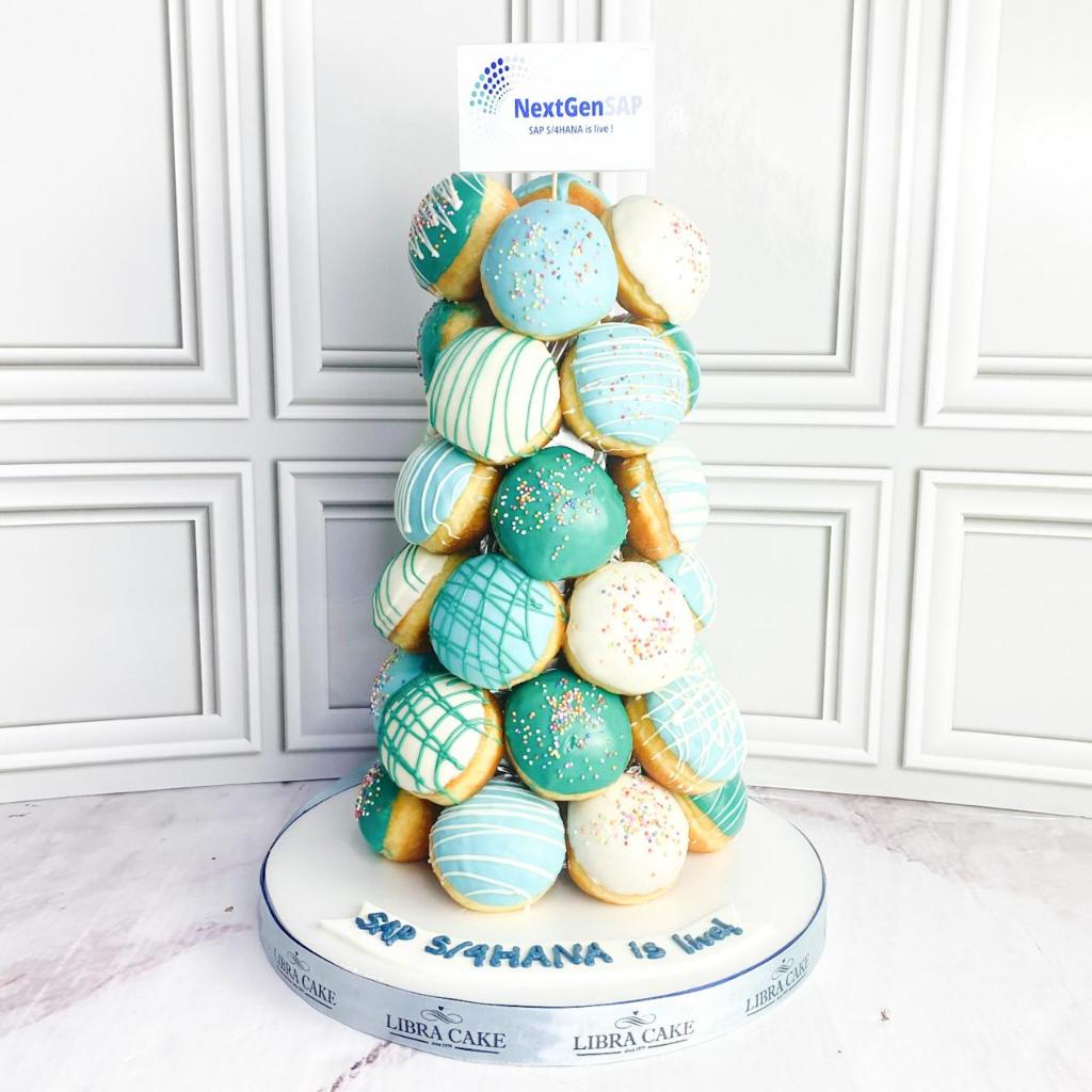 

Donat/Donat Ulang Tahun/Donag Tower Tema Hijau/Kue Tema Perusahaan