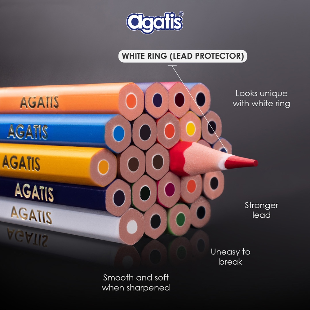 

pensil warna isi 24/pinsil warna isi 24/AGATIS Pensil Warna Neopex Eco Hexagonal 24 Warna full length