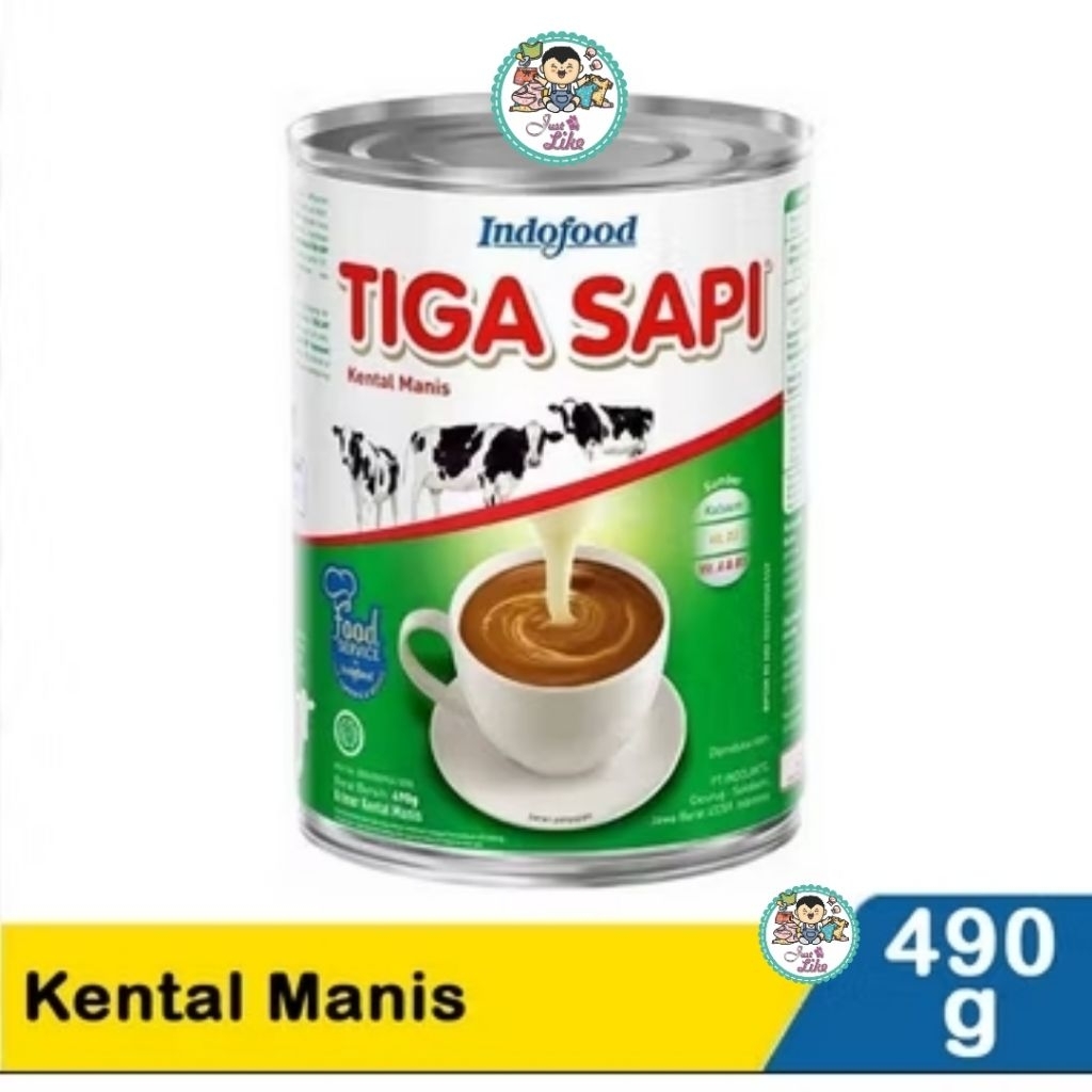

TIGA SAPI Susu Kental Manis 490 Gram
