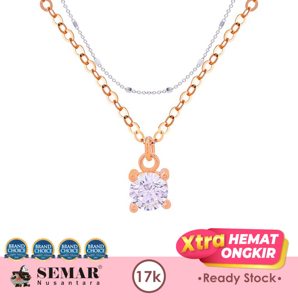 Kalung Emas Jedar Kirana Double Layer Gold 17K Semar Nusantara