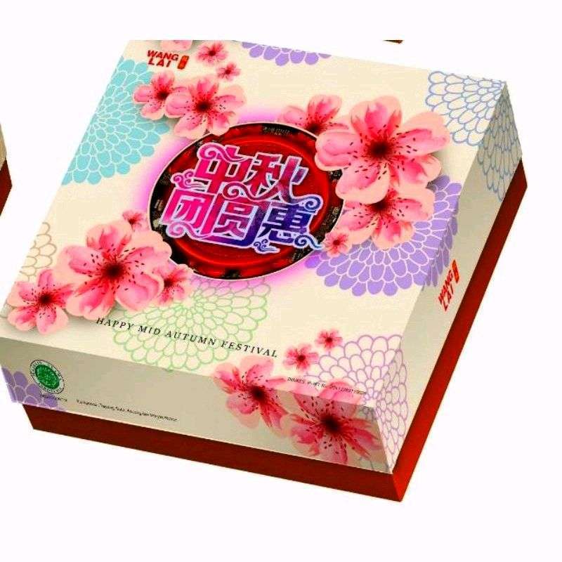 

WANG LAI MOONCAKE DUA RASA ISI 4 PCS KUE BULAN HALAL MERK WANGLAI