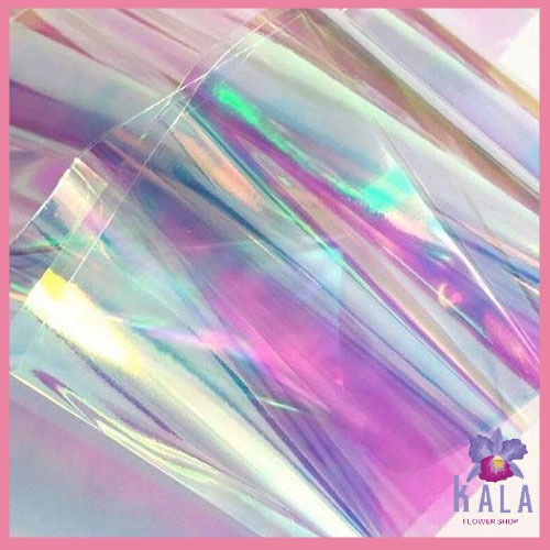 

20 Lembar Kertas buket bunga plastik hologram wrapping paper KB6045