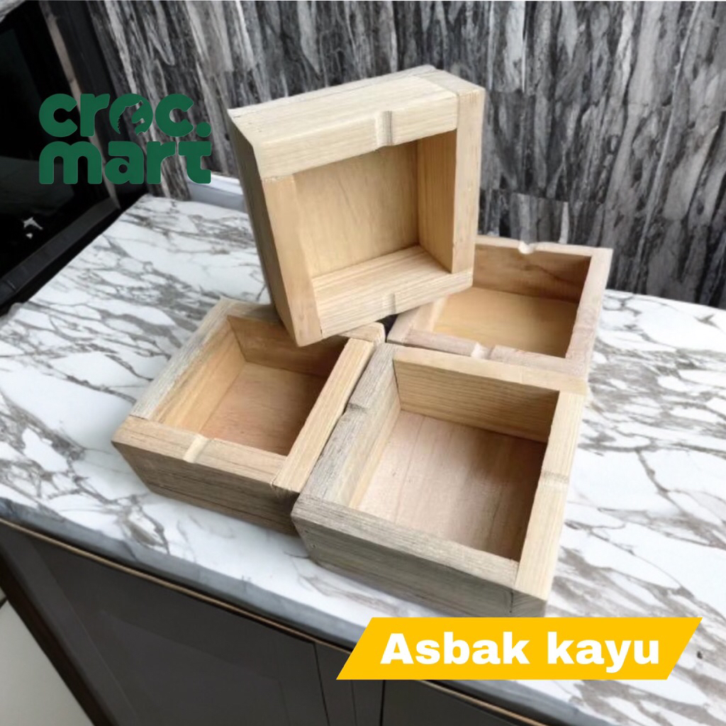 Asbak kayu jati belanda