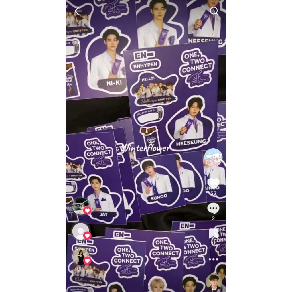 sticker enhypen Cadbury