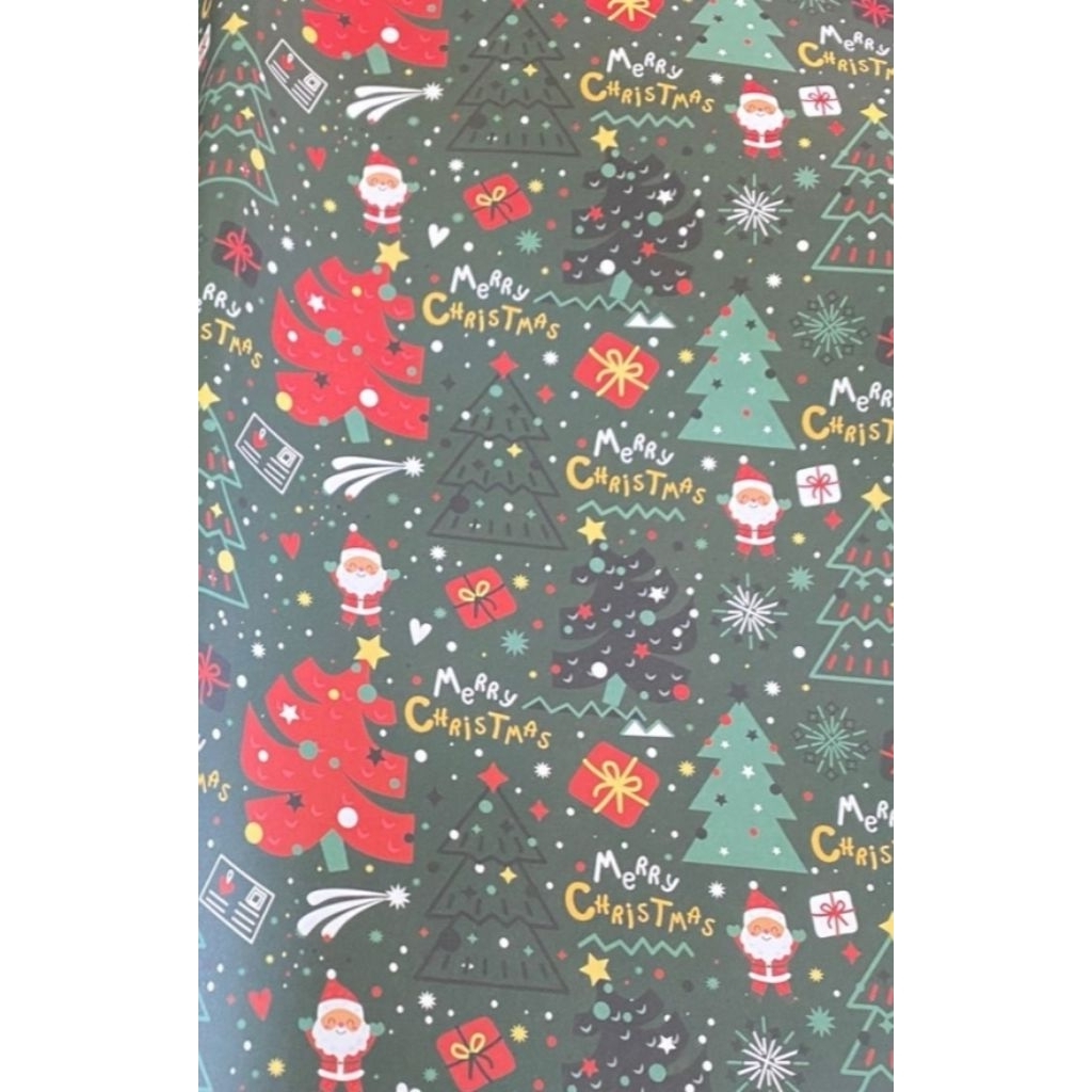 

1 of 7 SANSAN WAWA KERTAS KADO kecil MOTIF UK.63,5cmx 49,5cm min.10 lbr bisa campur kertas sama ukuran campur motif Natal Christmas Santa Claus