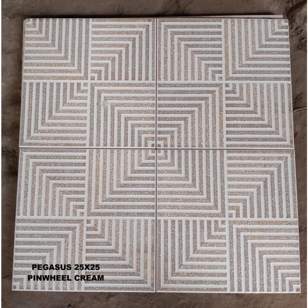 PEGASUS PINWHEEL CREAM KW 1 keramik lantai keramik lantai kamar mandi keramik lantai 25x25 keramik 2