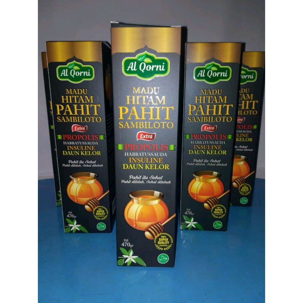 

Madu Al Qorni Sambiloto Hitam Pahit (470gr)