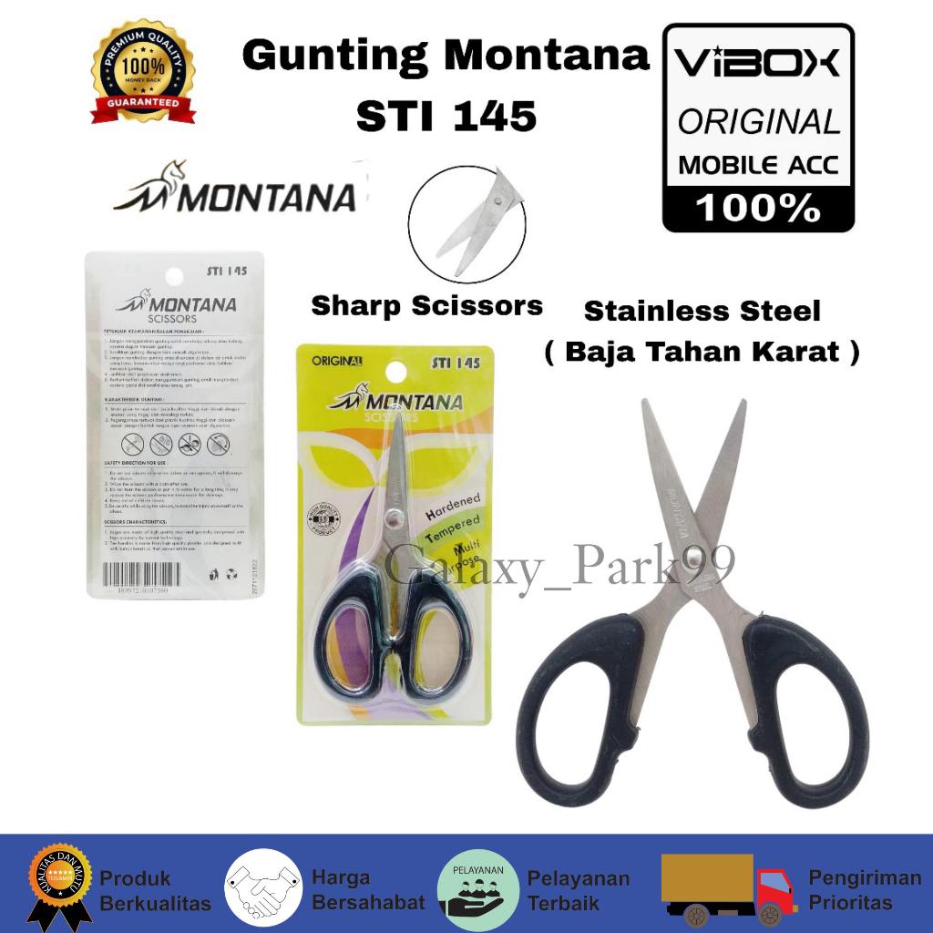 

(5pc) Montana Scissors / Gunting Montana STI-145 Original Stainle Tajam Awet Untuk Sekolah Kantor Rumah Konveksi Terlaris GLX