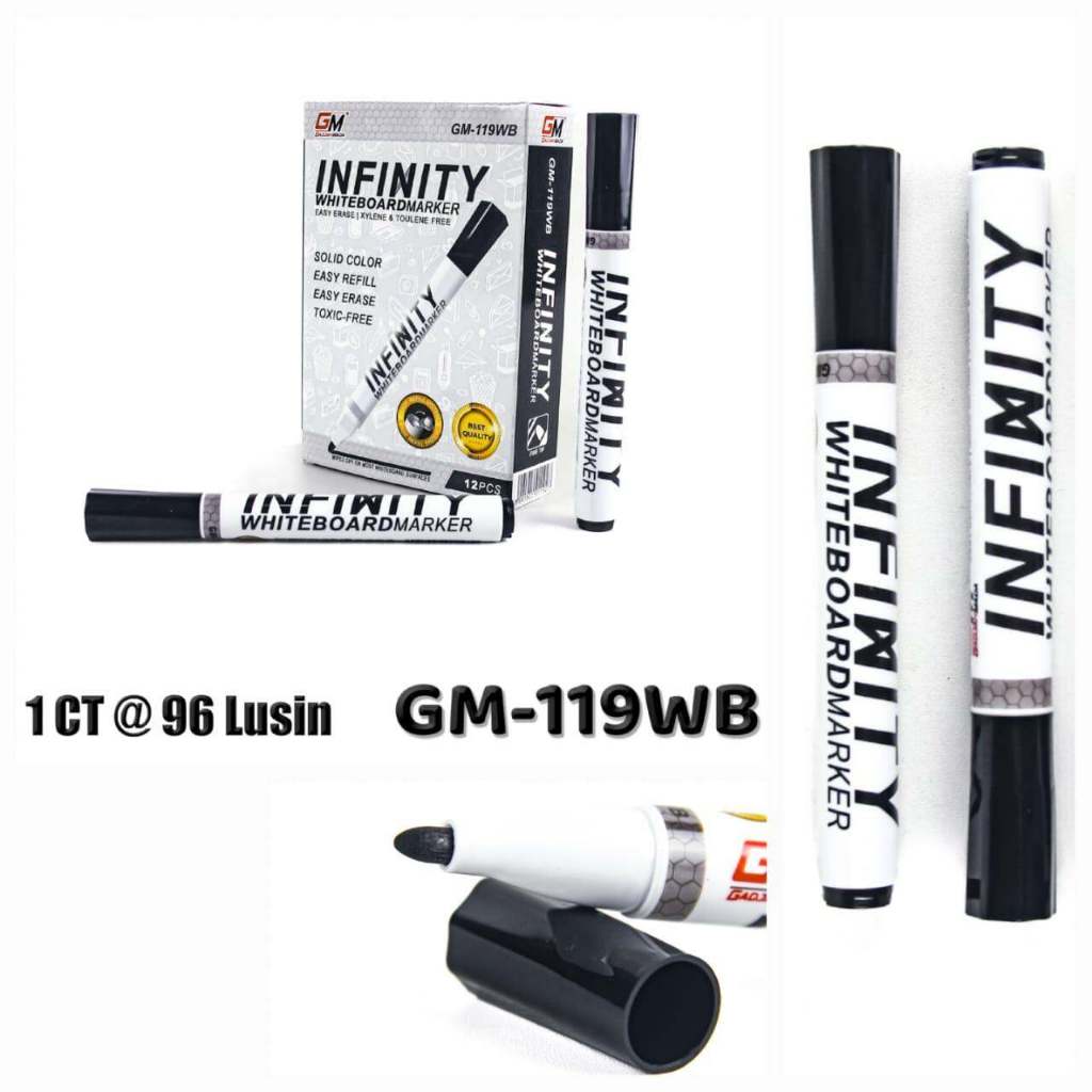 

Spidol Whiteboard Papan Tulis Tinta Hitam Isi 12 Pcs