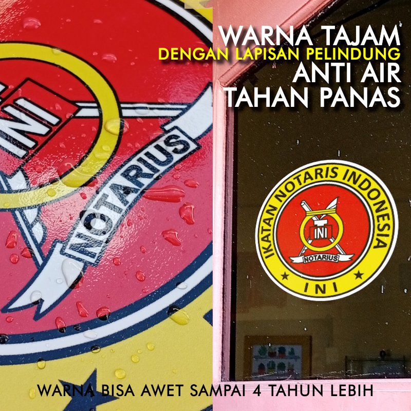 

Stiker Logo Notaris Saja