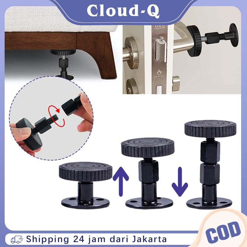 4 Pcs Penahan Risbang Tempat Tidur Kulkas Lemari / Penyangga Kasur / Ganjalan Furnitur Ke Tembok