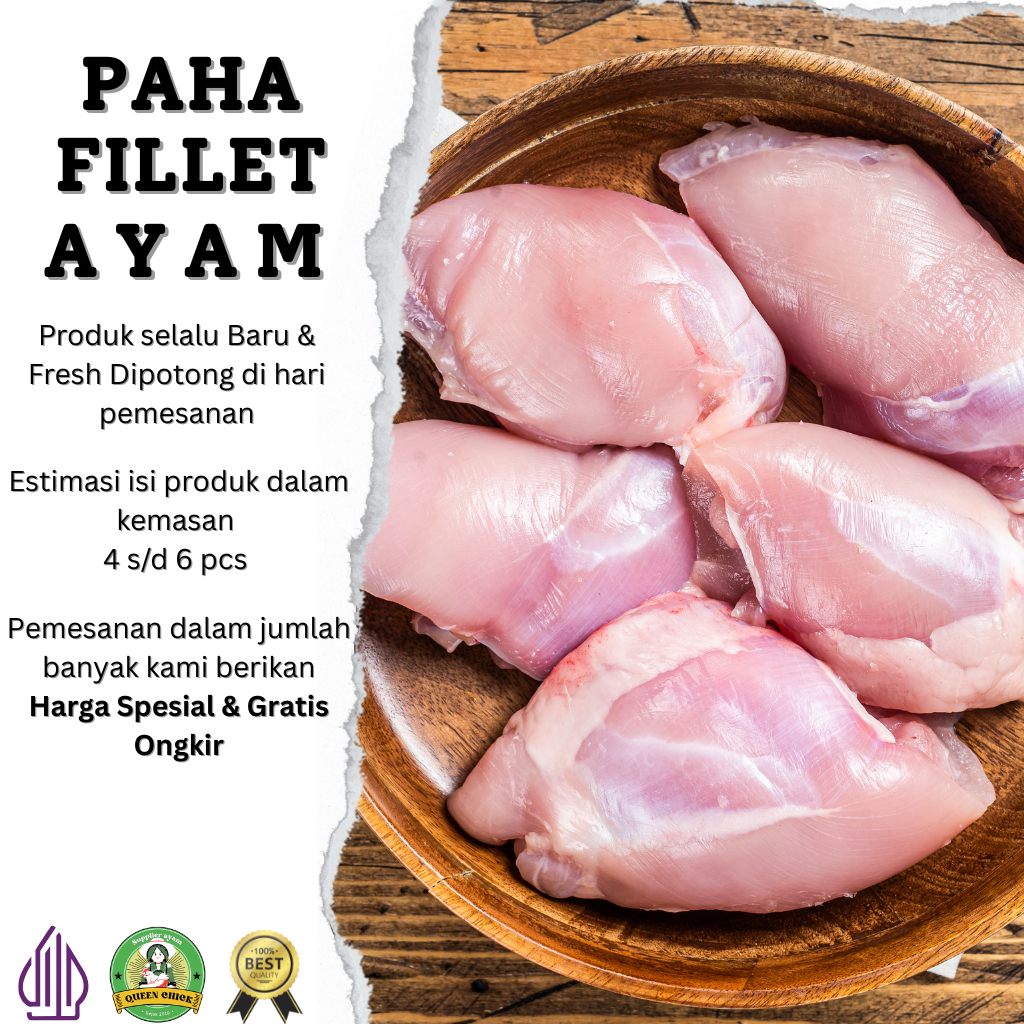 

Boneless Paha Ayam Segar / Fillet Paha Ayam fresh 1Kg
