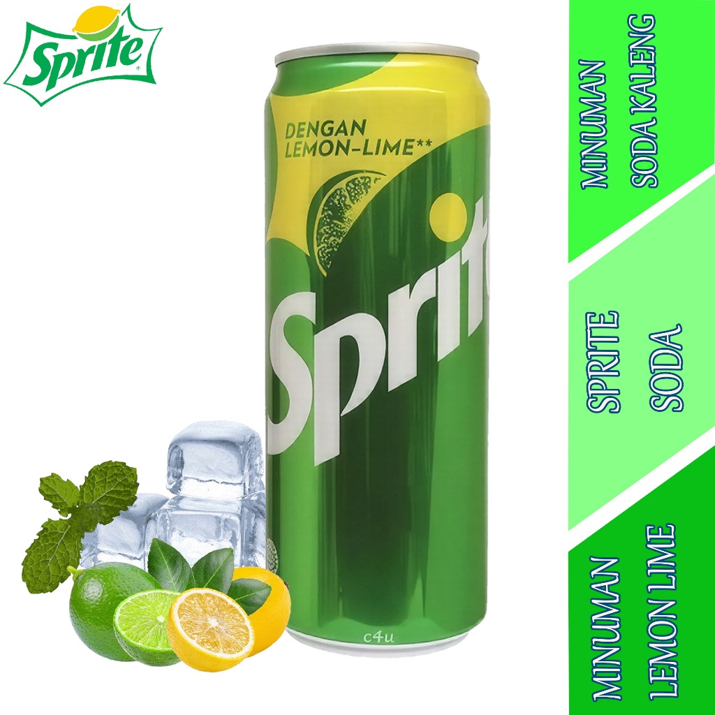 

Minuman Bersoda Kaleng - Sprite - Minuman Rasa Lemon Lime - 250ml