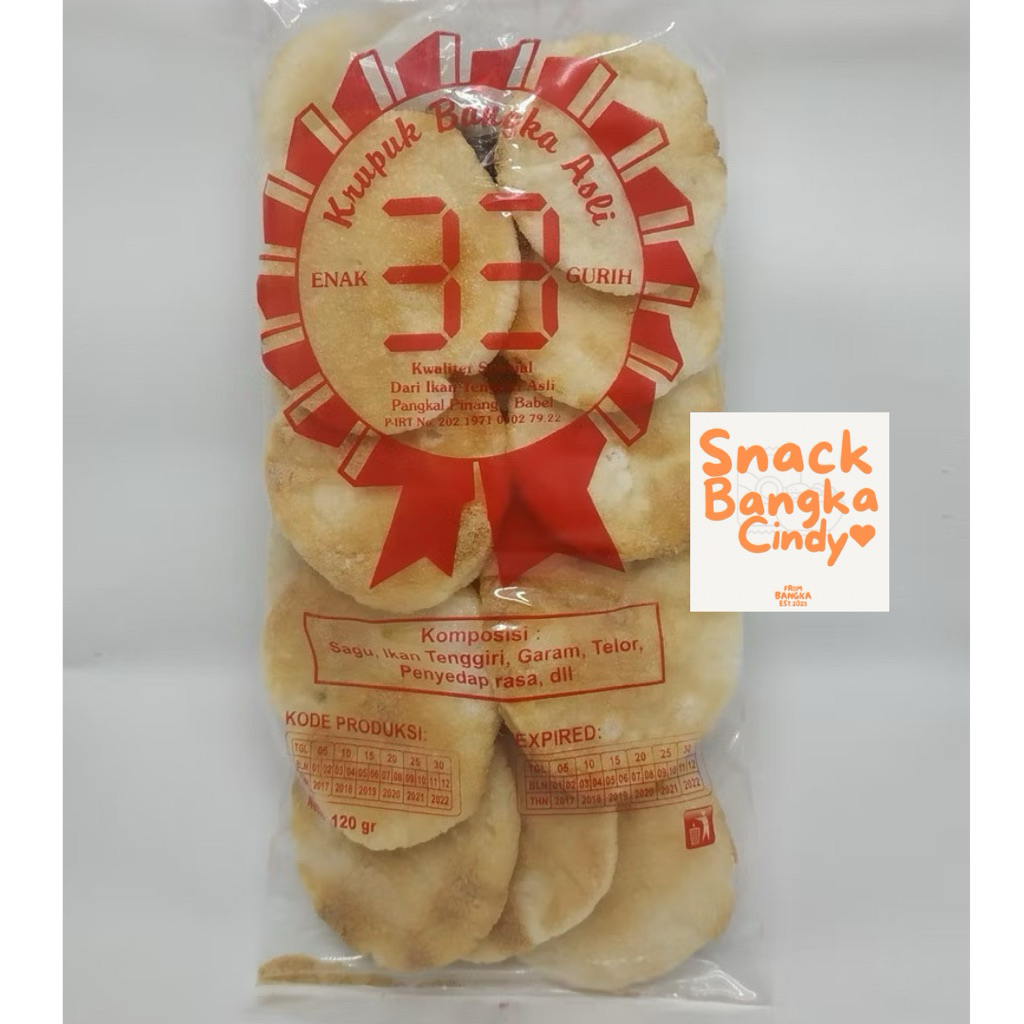 

Kerupuk Kempelang Panggang 33 Besar Snack Bangka