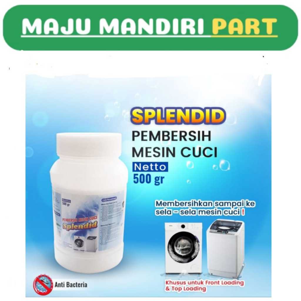 PEMBERSIH MESIN CUCI SPLENDID UNTUK MESIN CUCI FRONT LOADING