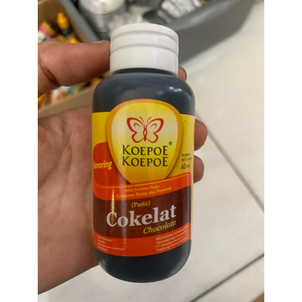 

Kupu pasta coklat 60ml