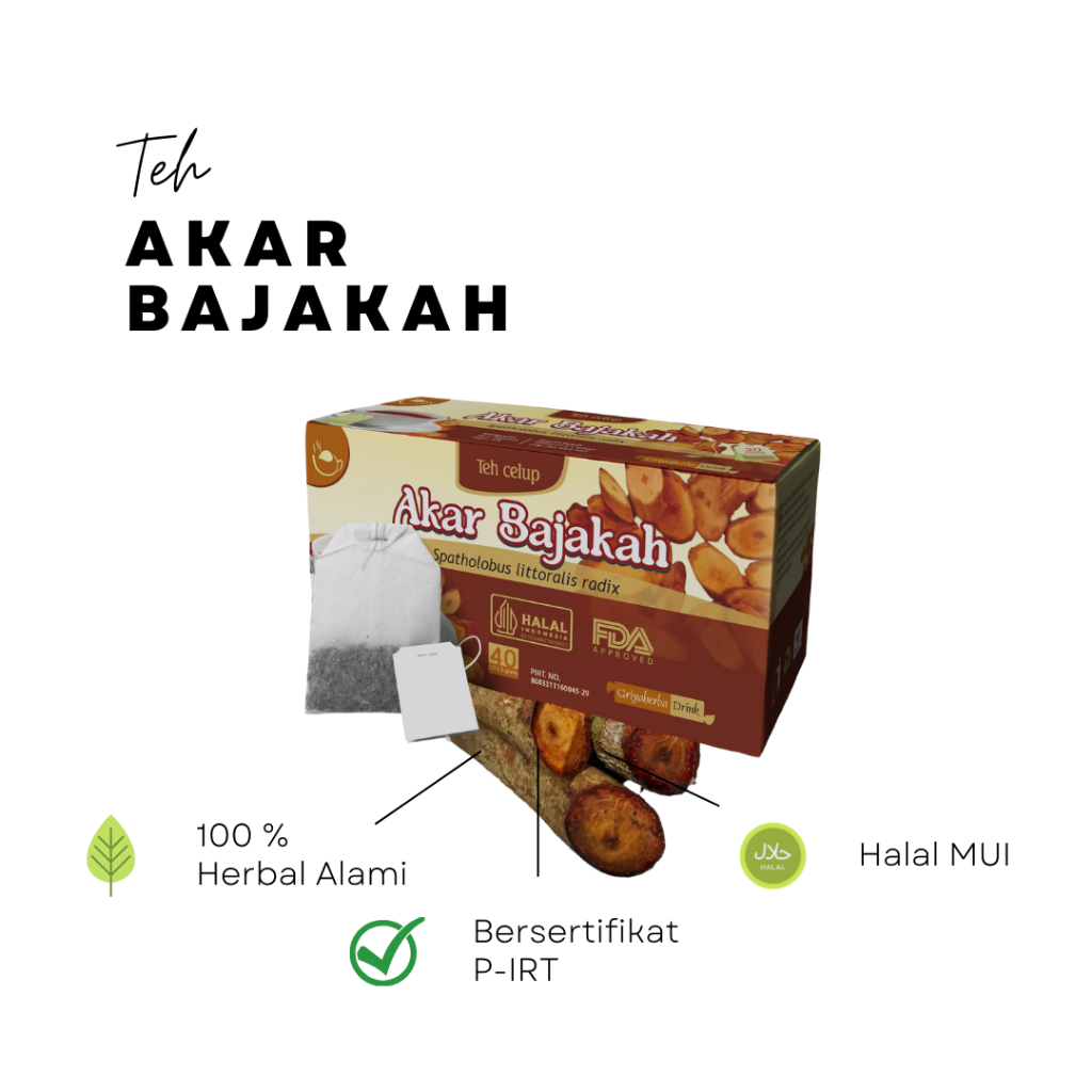 

Teh Celup Herbal Akar Bajakah Isi 20 Kantong Original Griya Herba Halal