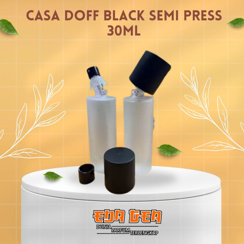 30ML CASA DOFF BLACK SEMI PRESS BOTOL PARFUM PERLUSIN