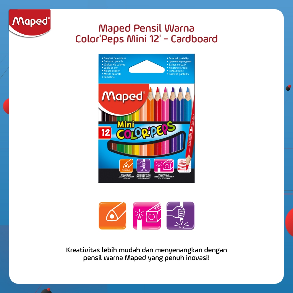 

Maped Pensil Warna Color'Peps Mini 12' - Cardboard