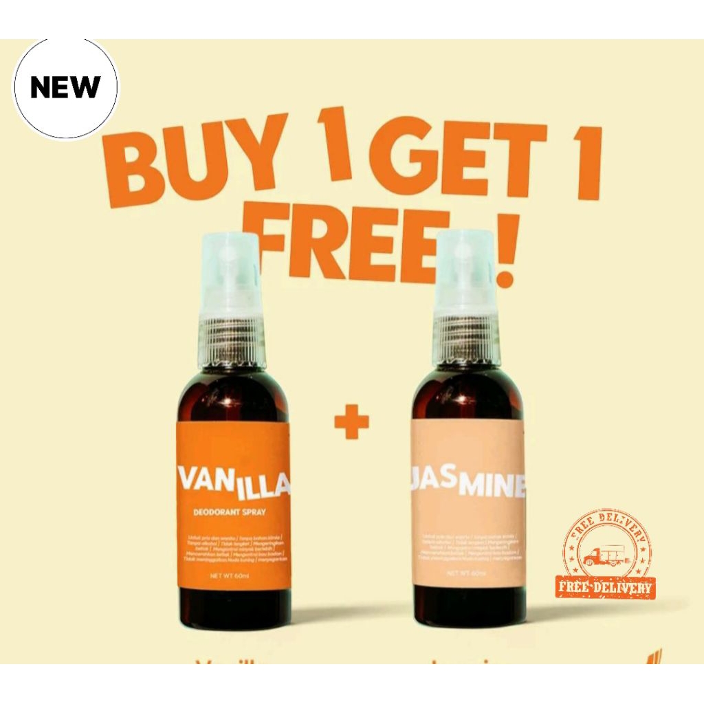 JENSKIN DEODORAND BUY 1 GET 1  isi 60ml Mencerahkan ketiak
