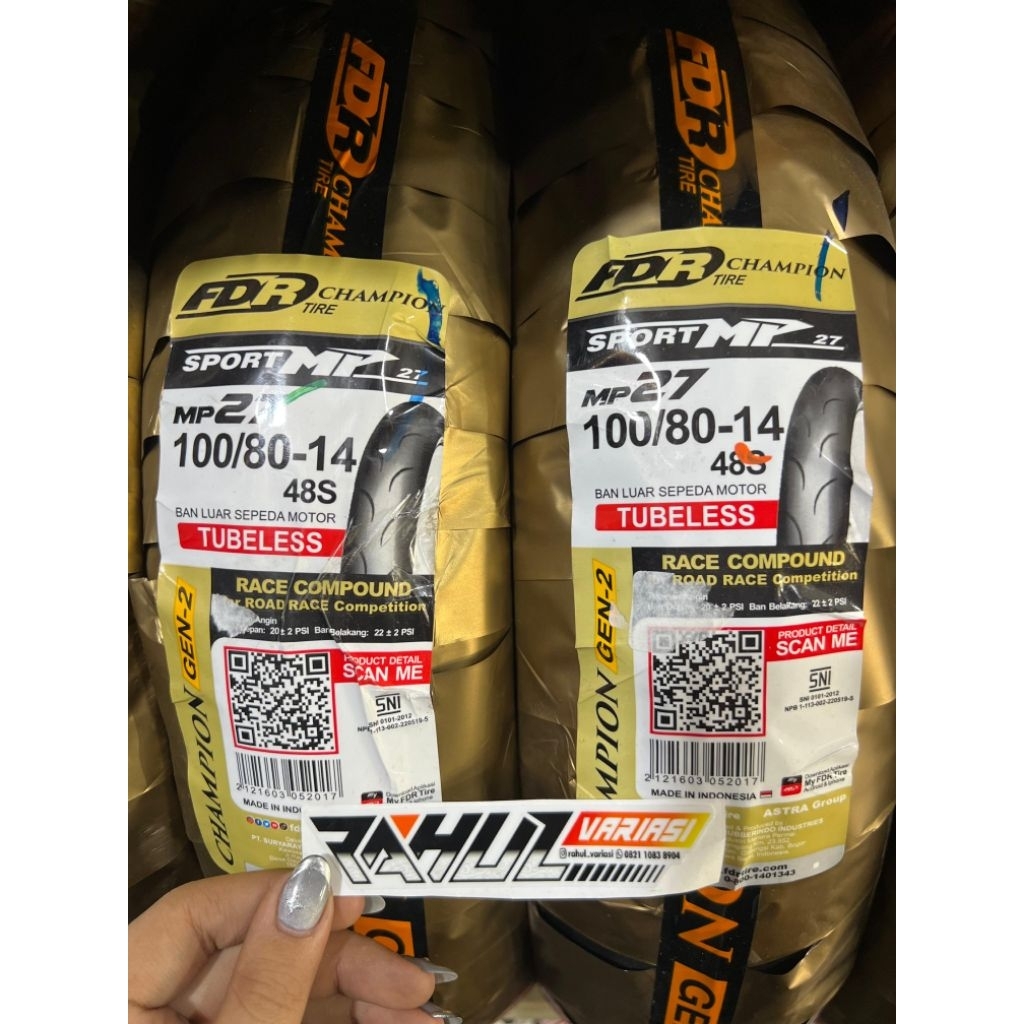 BAN FDR MP 27 100/80 RING 14 BAN FDR METOC 100/80-14