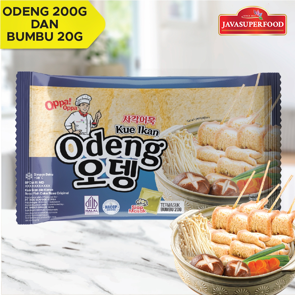 

[Halal]Oden Odeng 6 Lembar Eomuk Korean Fish Cake 200g+Bumbu 20g