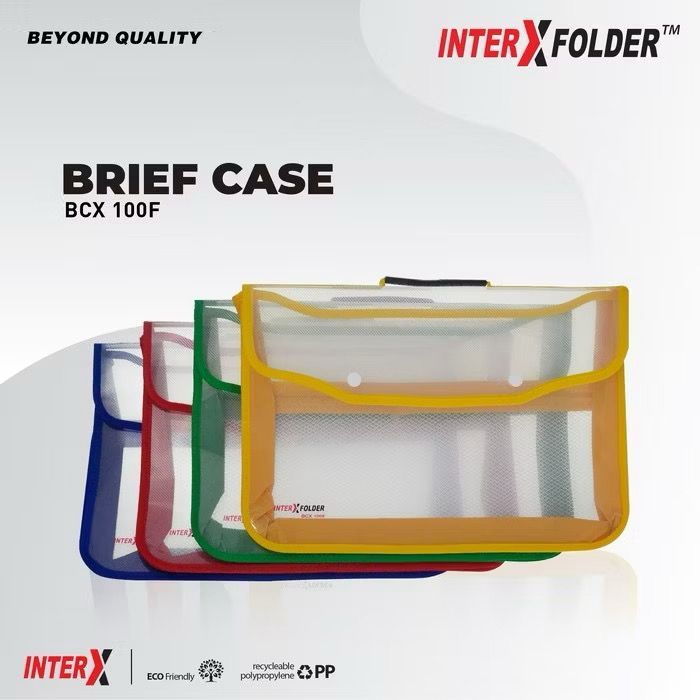 

Brief case L + m / Map Tenteng Zipper / School Bag Sekolah Folder one / InterX / Extra