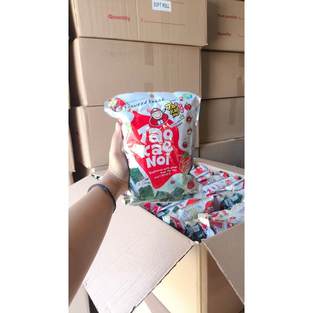 

Tao Kae Noi Crispy Seaweed 32gr Tomato Sauce