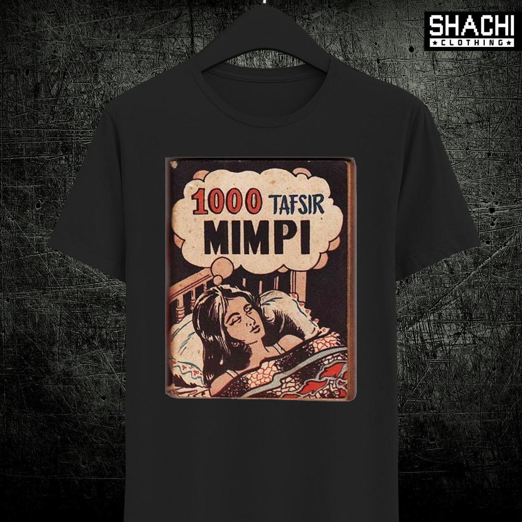 T Shirt Kaos  – 1000 TAFSIR MIMPI  – Buku Jadul Retro Premium Cotton Combed 24S Distro Pria Wanita