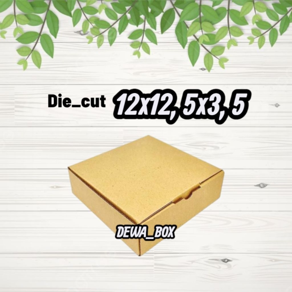 

kardus die cut 12x12.5x3.5