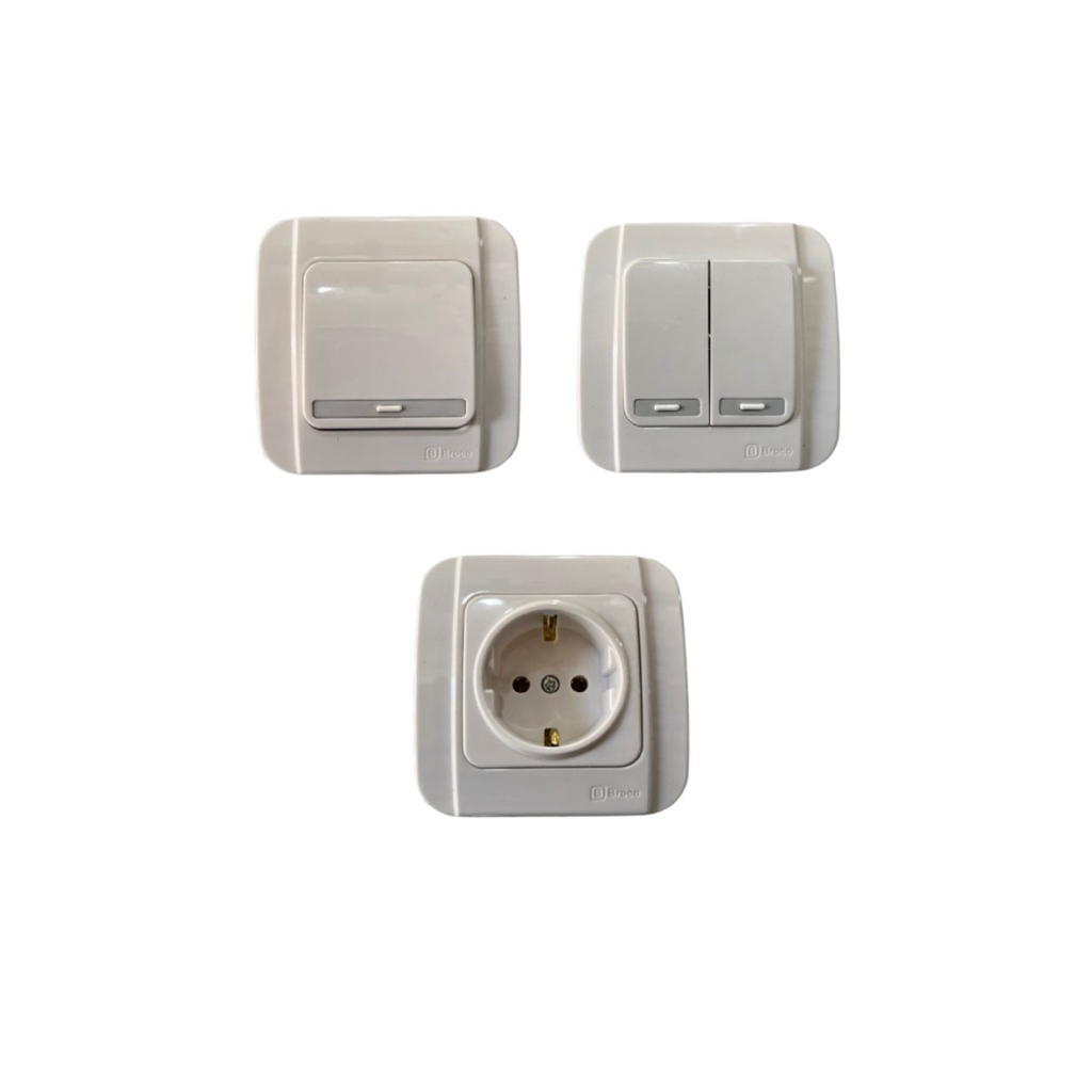 Saklar Broco Galileo Inbow Saklar Engkel,Saklar Seri,Stop kontak ORIGINAL