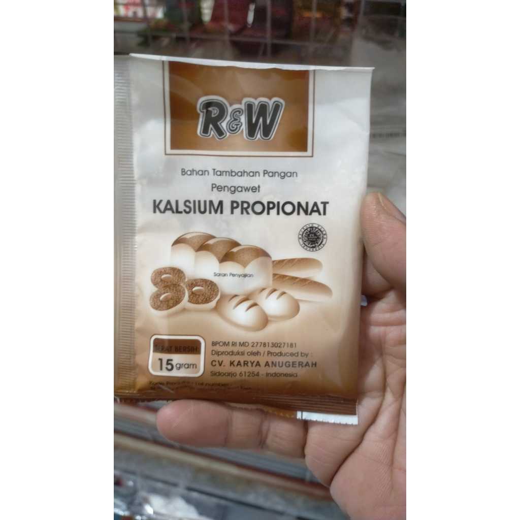 

Pengawet Roti - Pengawet Makanan - Kalsium Propionat Sachet 15gr