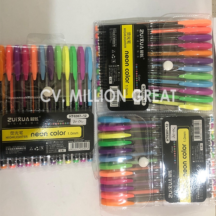 

Pulpen Gel Warna Metalix Warna Neon 12 Warna