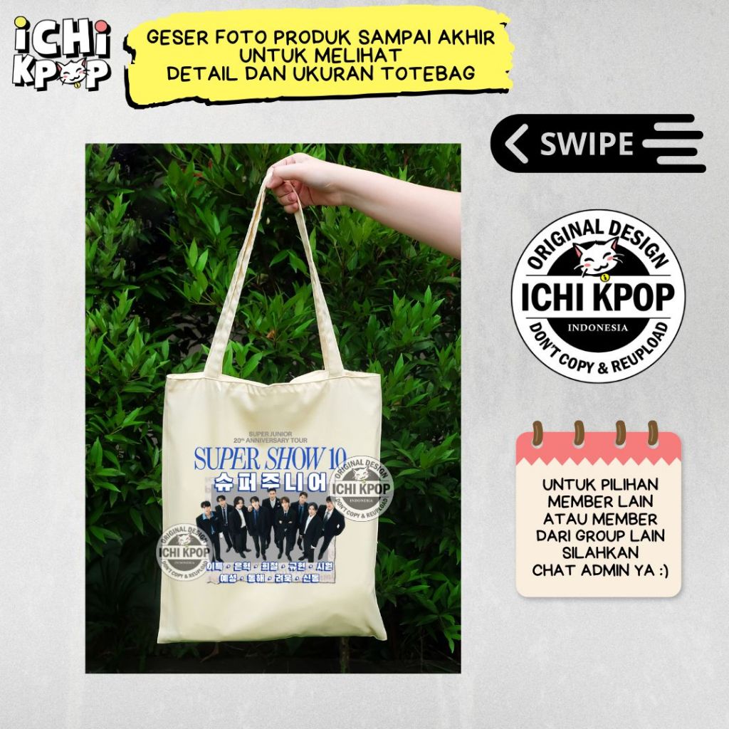 Totebag SUPER JUNIOR SUJU super show 10 - 20th anniversary tour