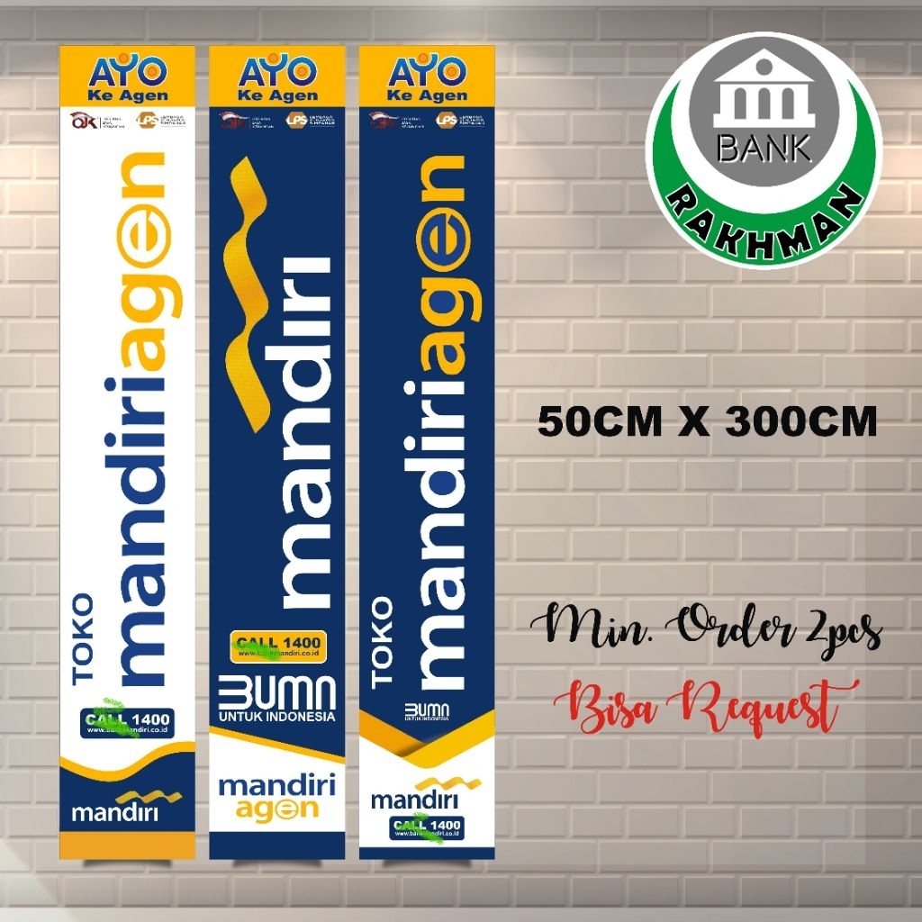 BENDERA UMBUL UMBUL CUSTOM MANDIRI AGEN UKURAN 45CM X 300CM