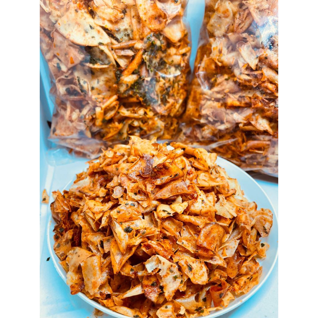 

keripik singkong kriwil pedas daun jeruk 500gr