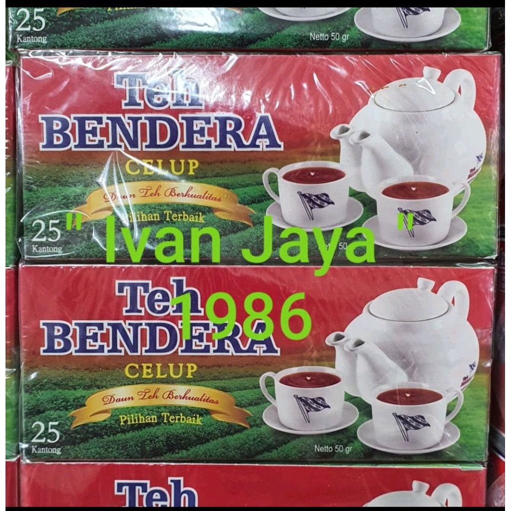 

teh bendera celup medan 1 kotak isi 25 kantong