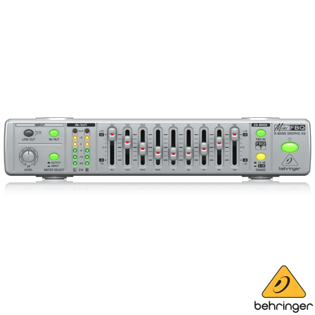 Behringer FBQ800 Ultra-Compact 9-Band Graphic Equalizer with FBQ