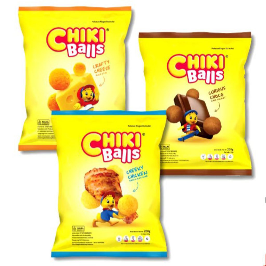 

Chiki Balls Ayam Coklat Keju 200 Gr Indofood Snack Cheeky Chicken - Curious Choco - Crafty Cheese