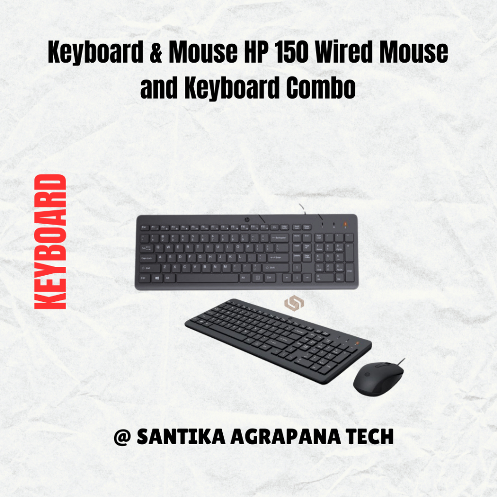 Keyboard & Mouse HP 150 Wired Mouse and Keyboard Combo