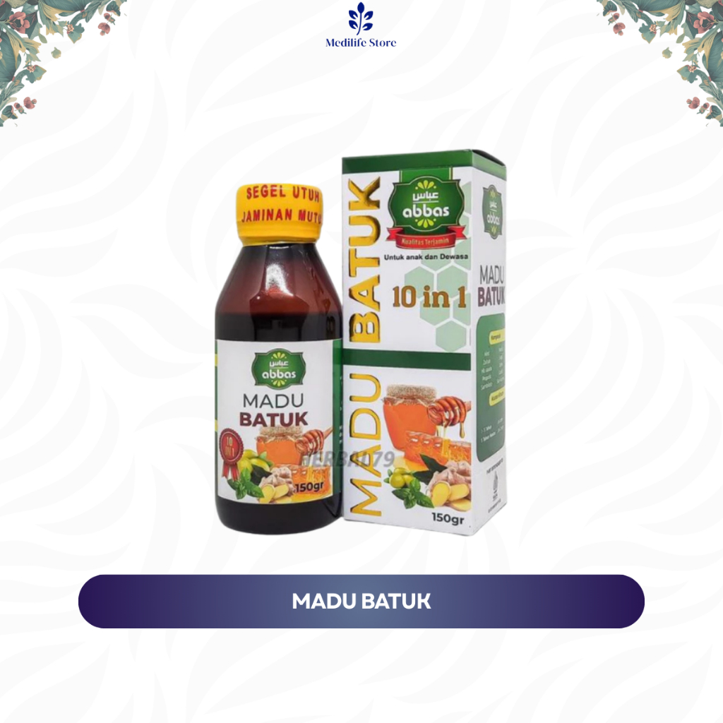

MADU BATUK ABBAS 10 in 1 - pereda batuk alami MENYEGARKAN | aman untuk keluarga | 100% original