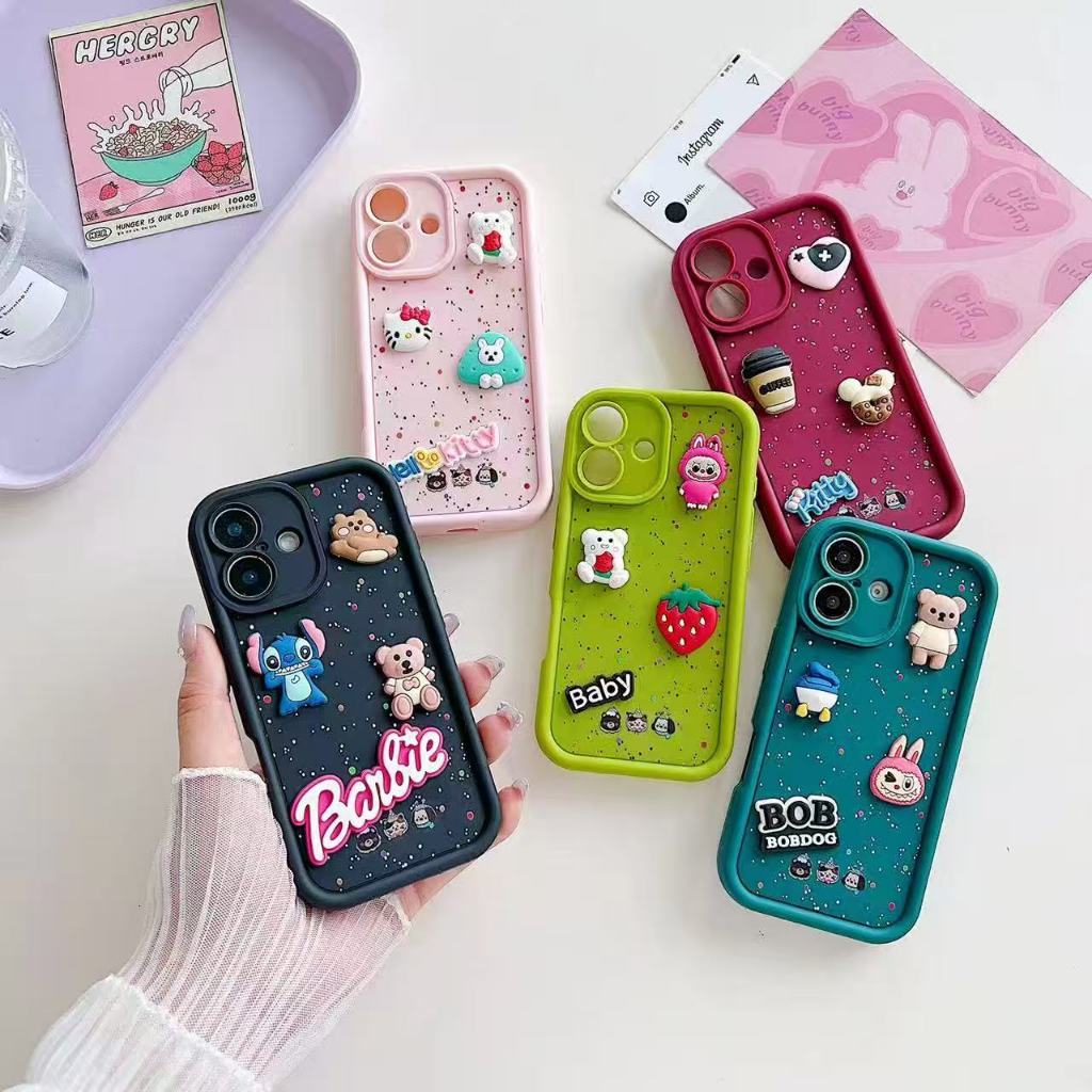 Case Hp 3D Karakter Lucu Premium For Oppo A5 2020 / A54 4G / A57 2022 / A58 / A5S / A60 / A7 / A77S 