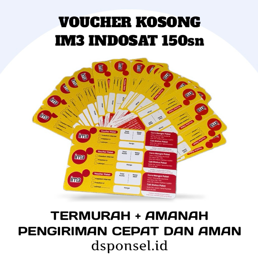 Voucher Kosong IM3 Indosat (150sn)