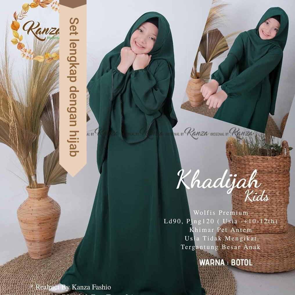 Gamis Anak Usia 8-12 Tahun khadijah kids Model Gamis Anak Terbaru 2021 Kekinian