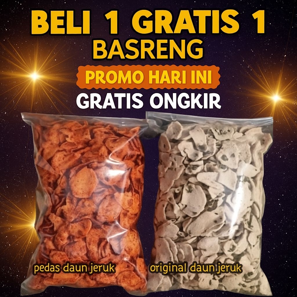 

Basreng Pedas Daun Jeruk – Beli 1 Gratis 1, Pedasnya Nagih!