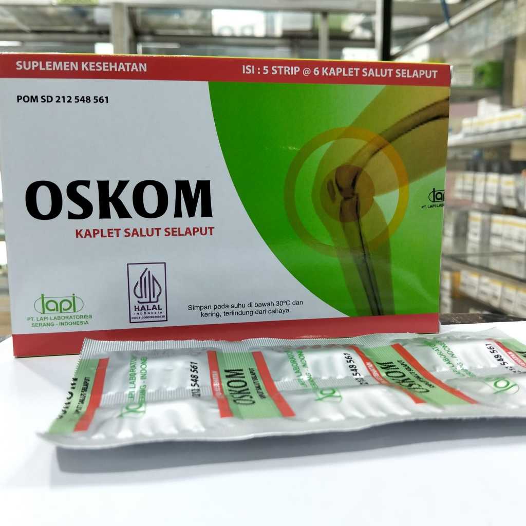 OSKOM TABLET VITAMIN SENDI ISI 6 BIJI PER STRIP