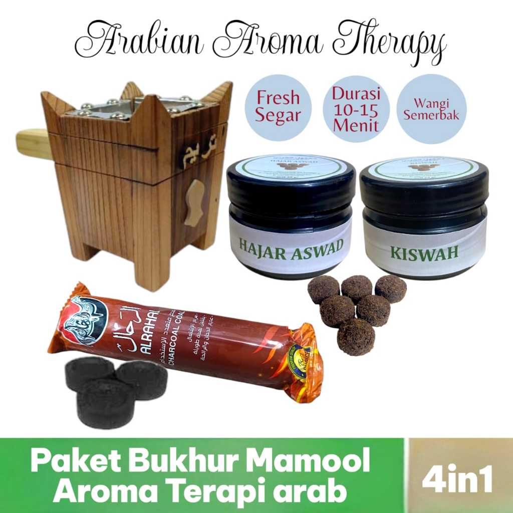 paket bukhur mamool wangi fresh aromaterapi mabkhara arang buhur mamoul bakhoor dupa arab
