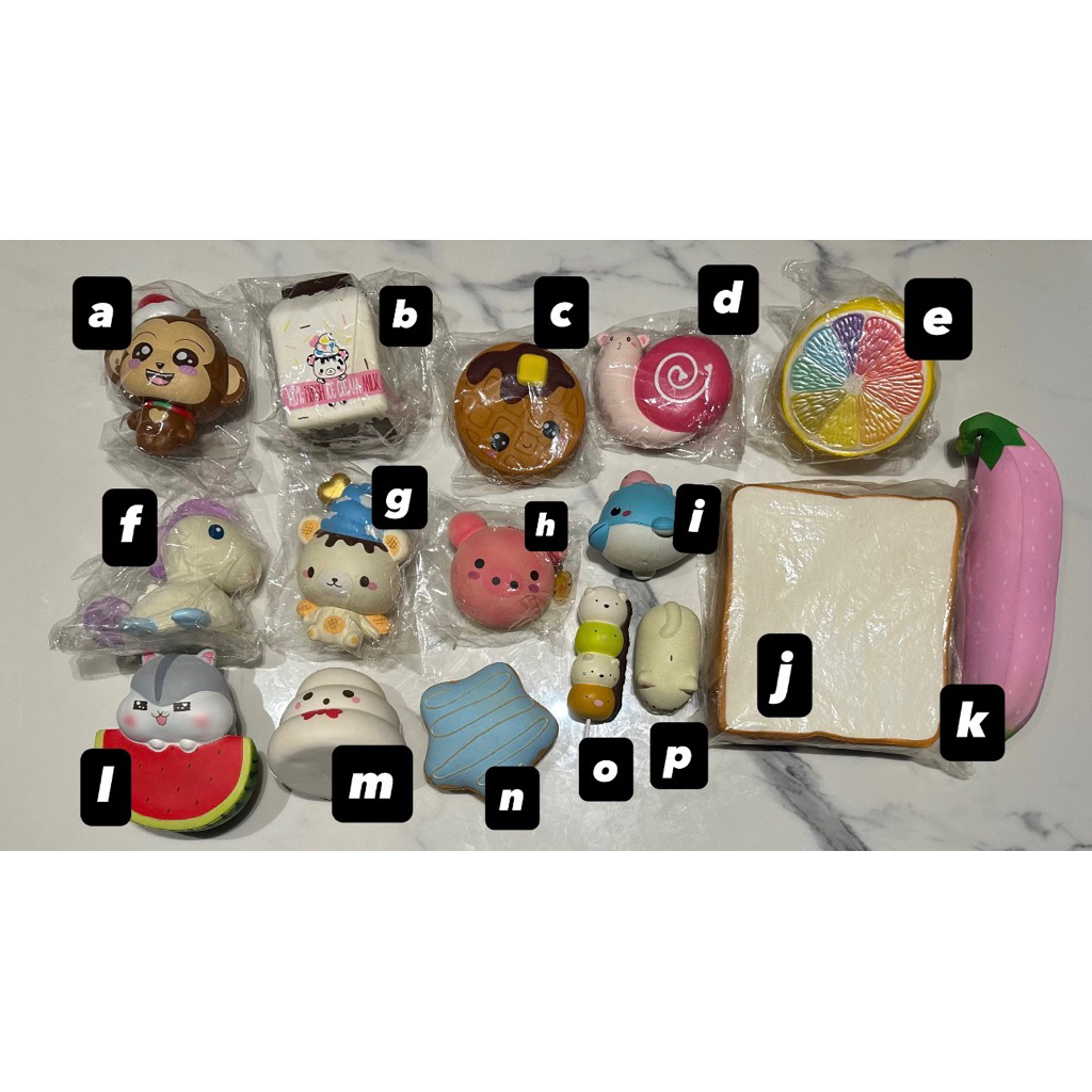 [CHAT SEBELUM CO] squishy licensed req preloved murah mainan anak punimaru puni maru yumiibear cream